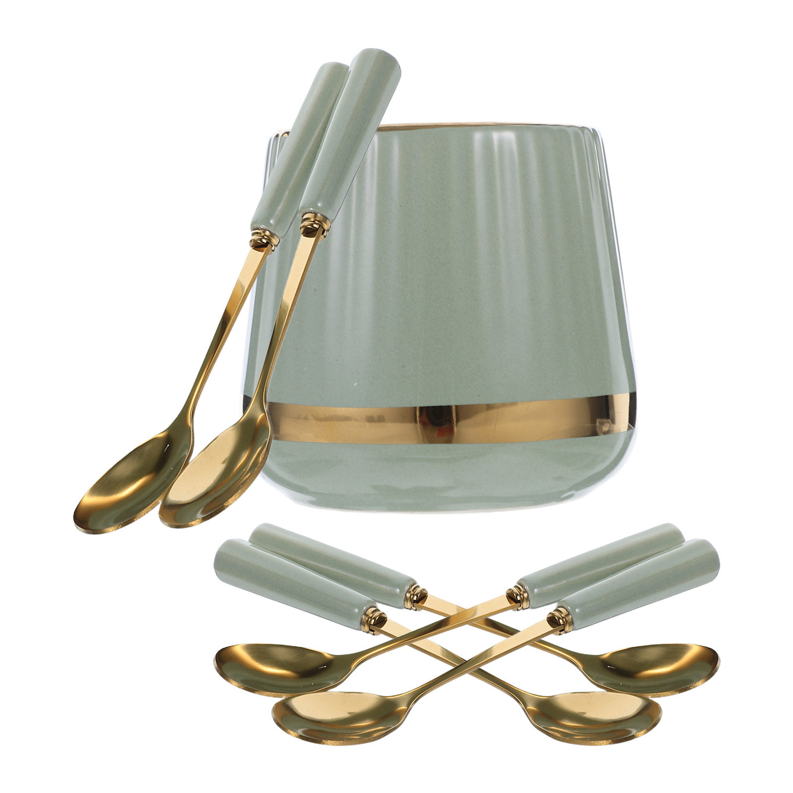 Coffee Tea Spoon - 7Pcs Light Luxury Stainless Steel Coffee