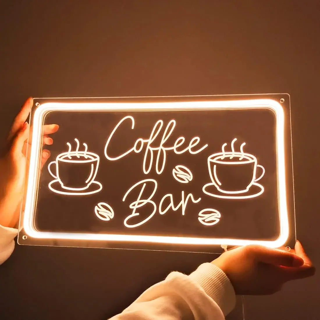 Coffee Tea Neon Sign - Coffee Bar Neon Sign LED Dimmable