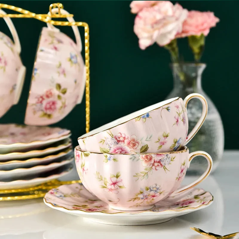 Coffee Tea Spoon - 3PCS/Sets Pastoral style Flowers Tea Set