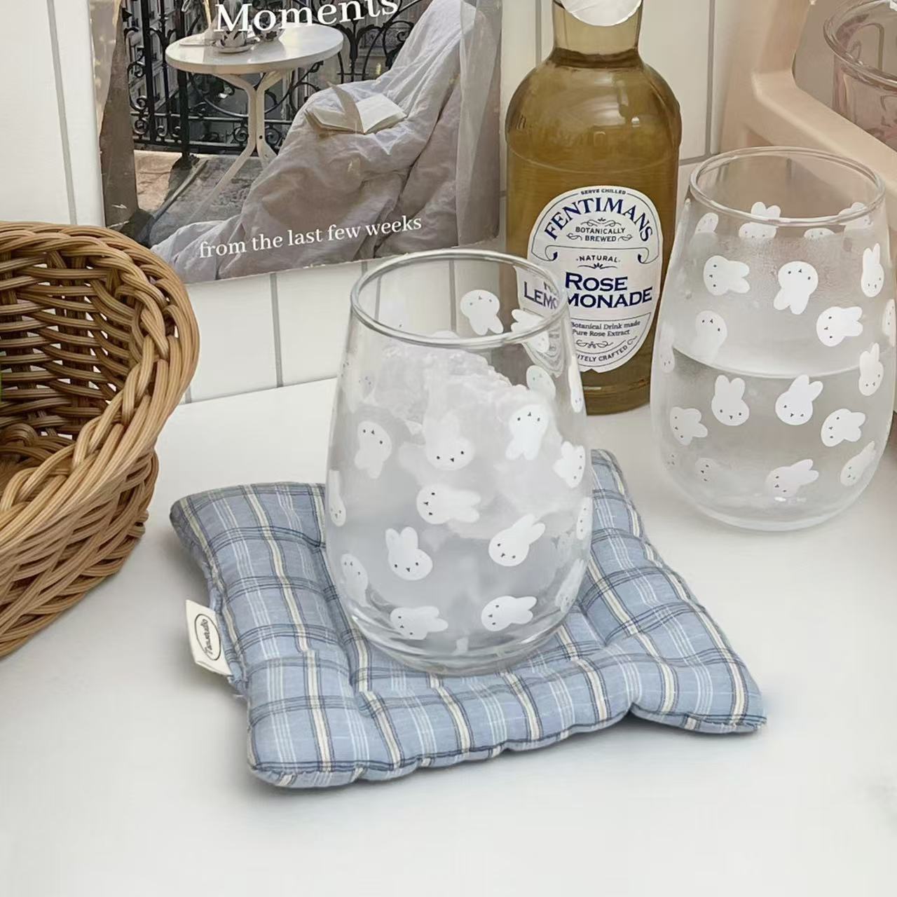 Cute Miffy Rabbit Printed Glas - огляд і ціна Coffee And Tea Glass