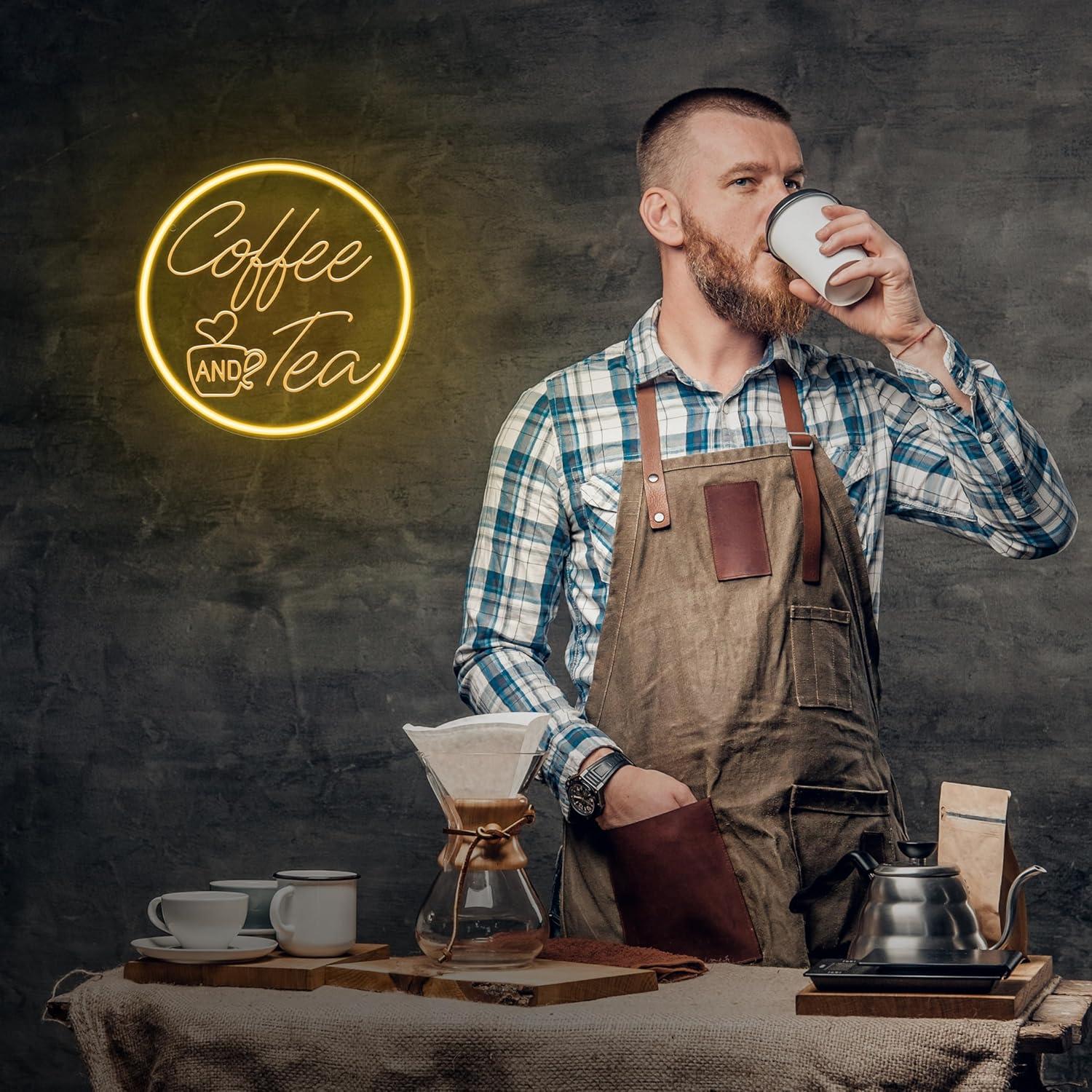 Coffee And Tea Neon Sign USB D - огляд і ціна Coffee Tea Neon Sign