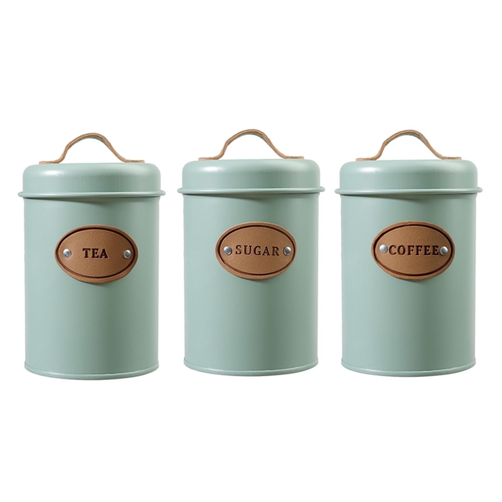 3-Piece Multipurpose Kitchen C - огляд і ціна Coffee Tea Sugar Container Set
