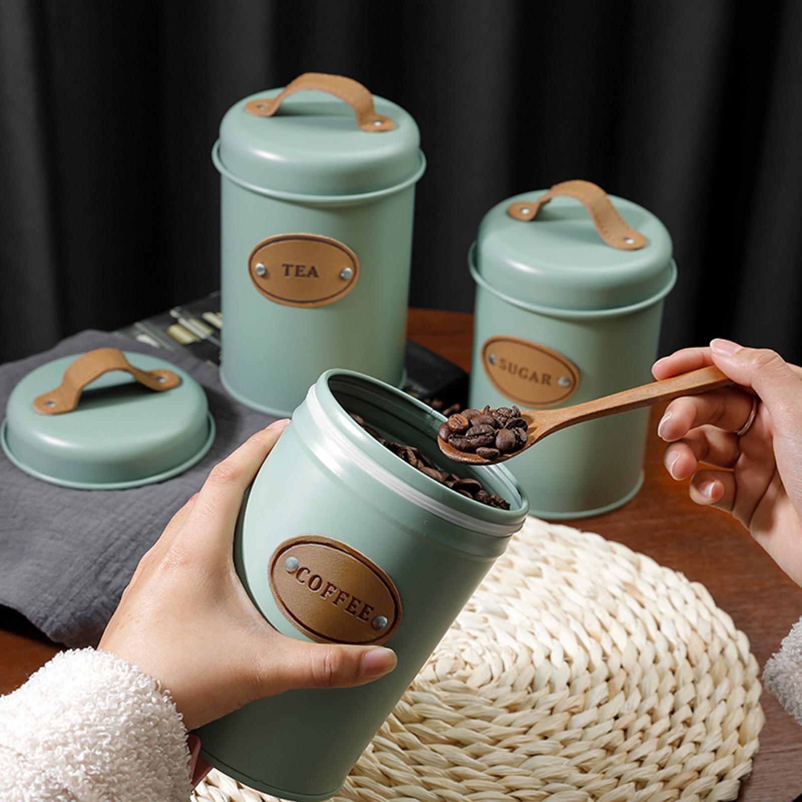 3-Piece Multipurpose Kitchen C - огляд і ціна Coffee Tea Sugar Container Set