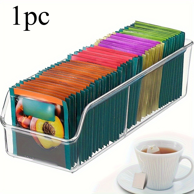 1pc Clear Tea Bag Organizer Bo - огляд і ціна Coffee Tea Sugar Container Set