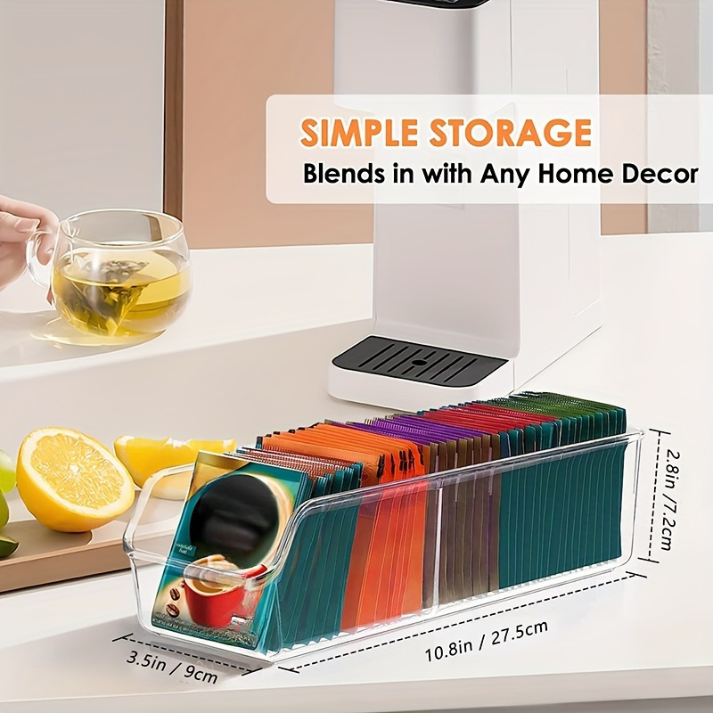 1pc Clear Tea Bag Organizer Bo - огляд і ціна Coffee Tea Sugar Container Set