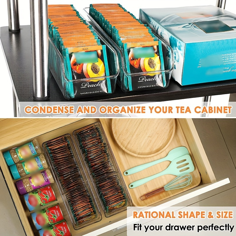 1pc Clear Tea Bag Organizer Bo - огляд і ціна Coffee Tea Sugar Container Set