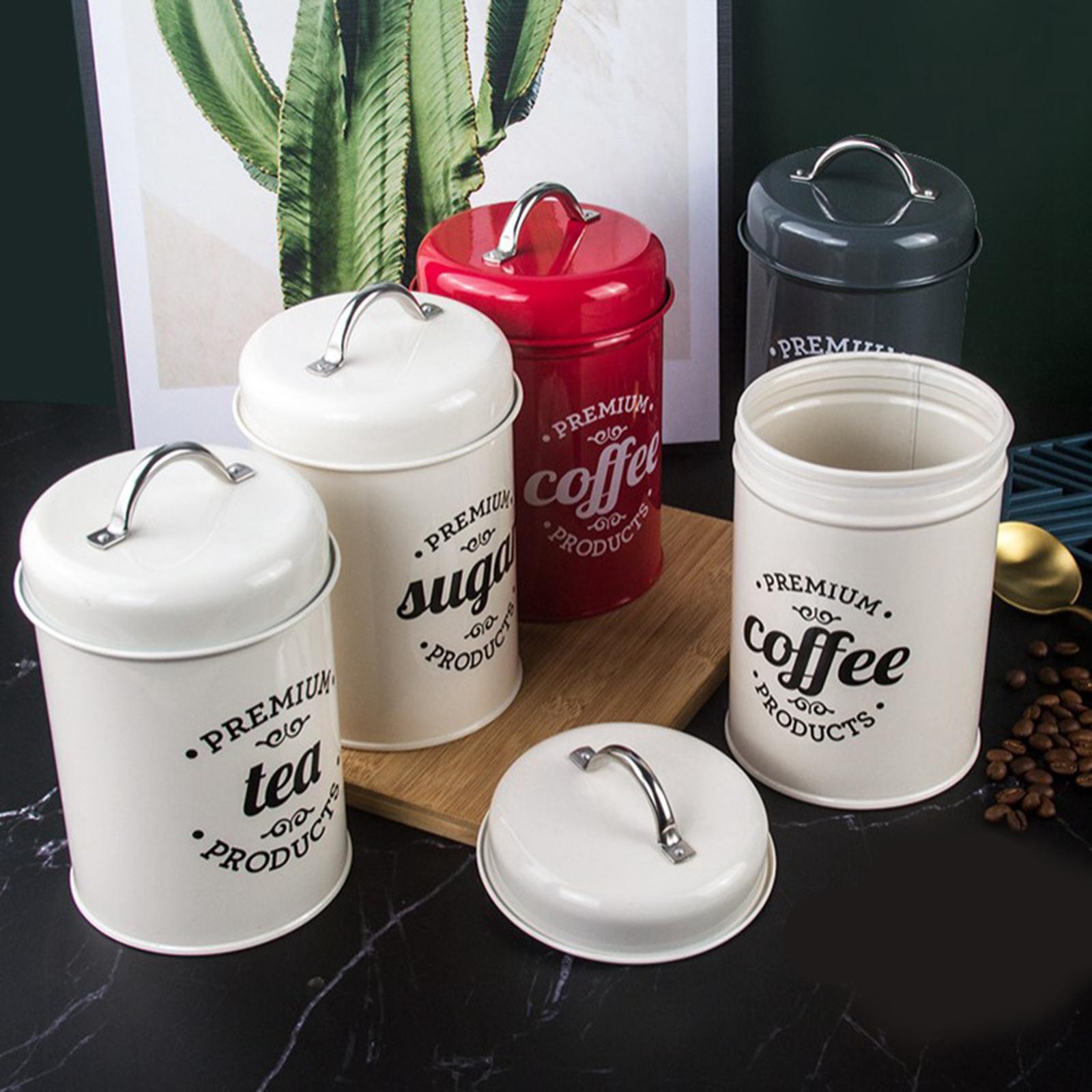 Metal Canisters for Kitchen St - огляд і ціна Coffee Tea Sugar Container Set