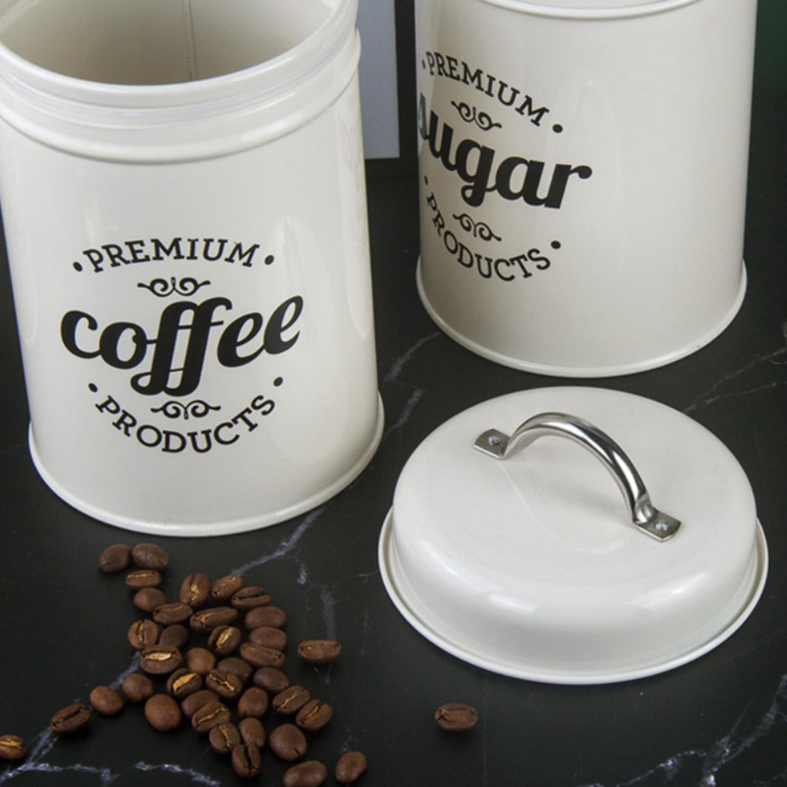 Metal Canisters for Kitchen St - огляд і ціна Coffee Tea Sugar Container Set