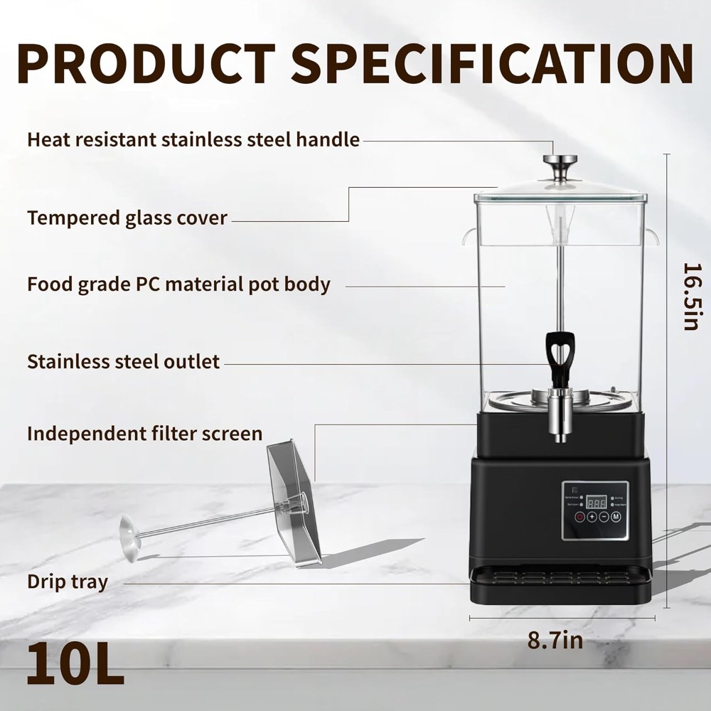 Commercial Coffee Maker 10L Ho - огляд і ціна Coffee Tea Urn