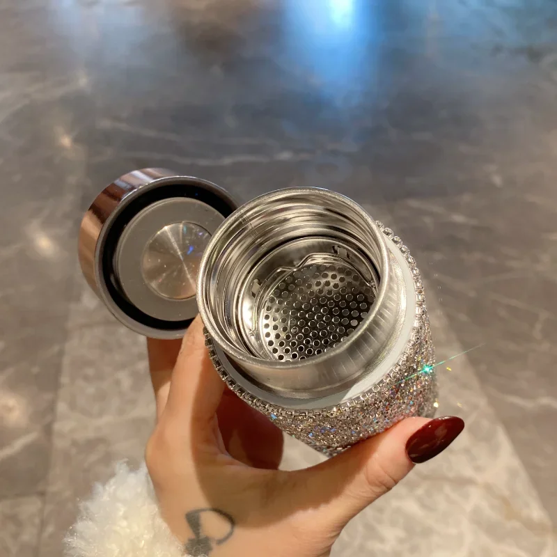 Bling Portable Thermos Cup wit - огляд і ціна Coffee Tea Infusion
