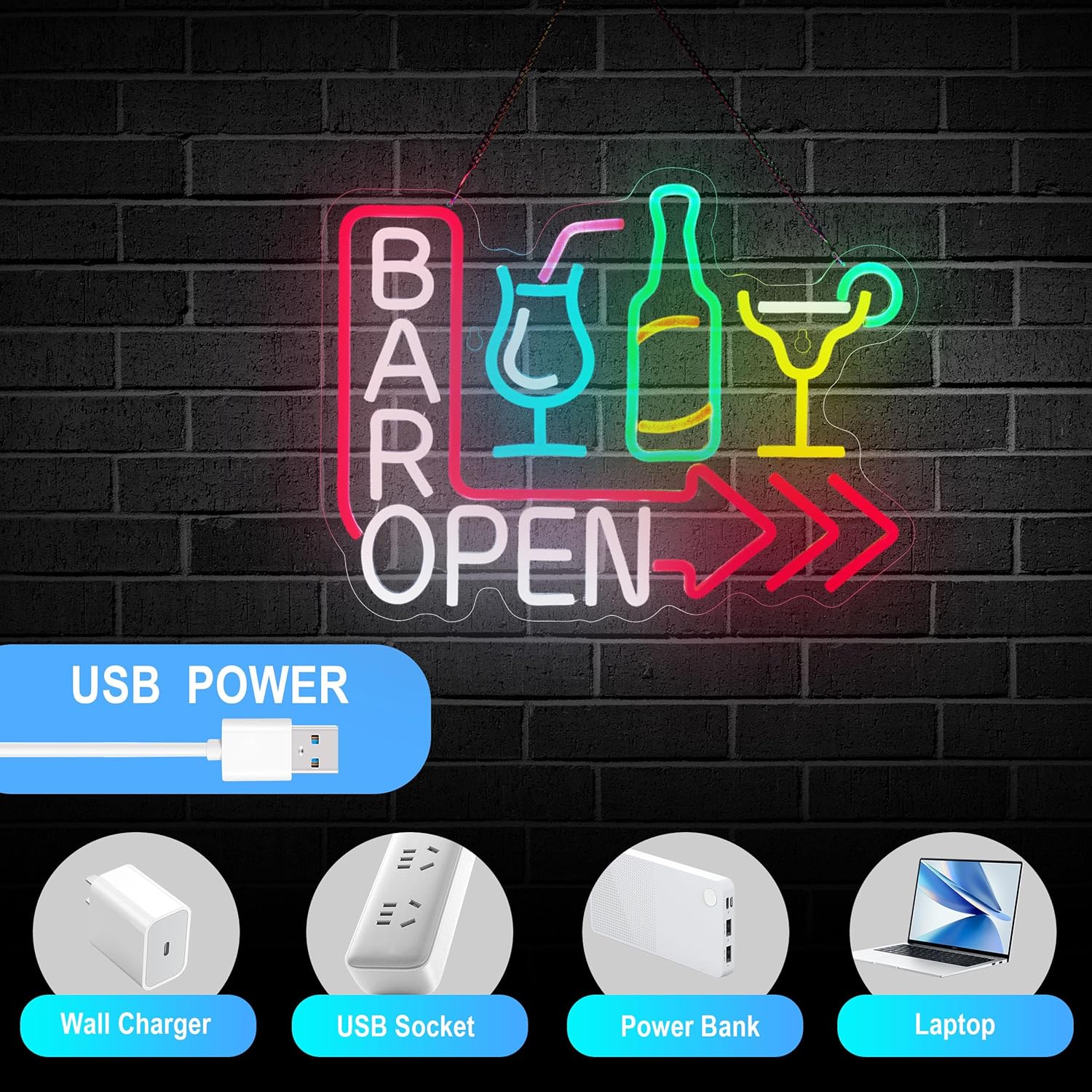 Bar Open Neon Sign for Dimmabl - огляд і ціна Coffee Tea Neon Sign