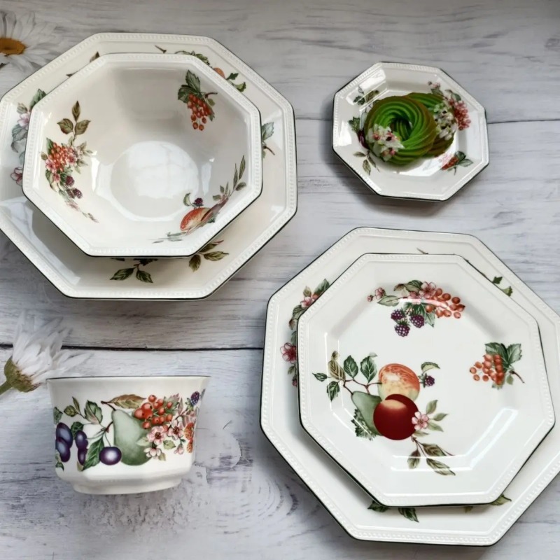 Hand painted green side , frui - огляд і ціна Coffee Tea Green