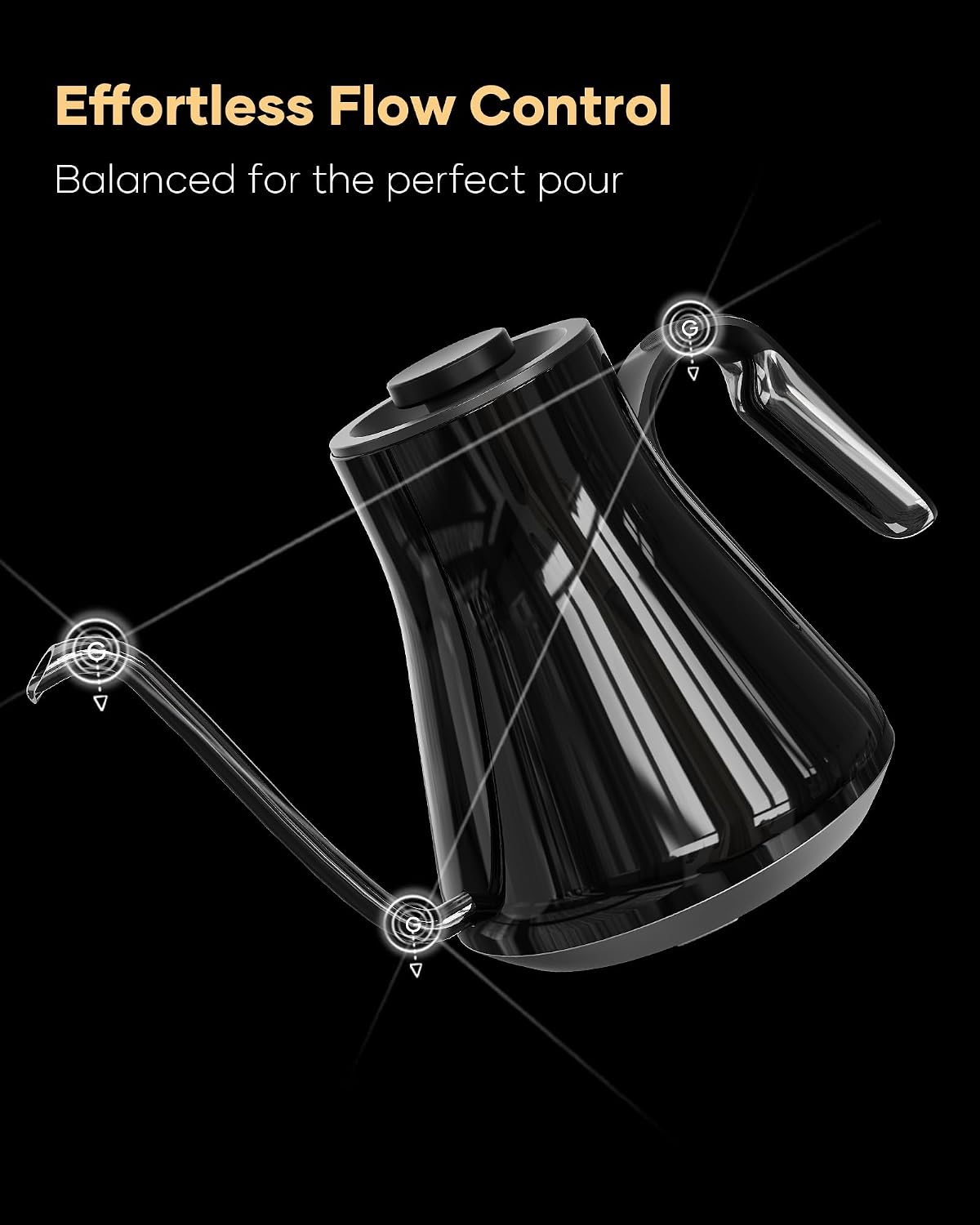 Gooseneck Electric Kettle, ±1° - огляд і ціна Coffee Tea Brew