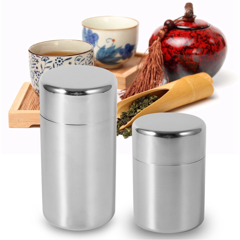 Stainless Steel Tea Leaf Tins  - огляд і ціна Coffee Tea Sugar Container Set