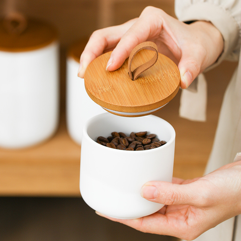 Nordic Ceramic Storage Jar Mat - огляд і ціна Coffee Tea Sugar Container Set