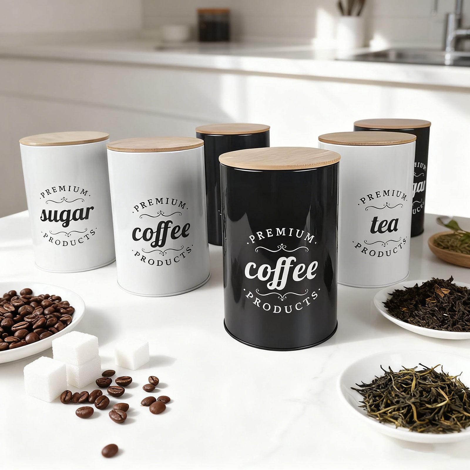 Coffee Tea Sugar Container Foo - огляд і ціна Coffee Tea Sugar Container Set