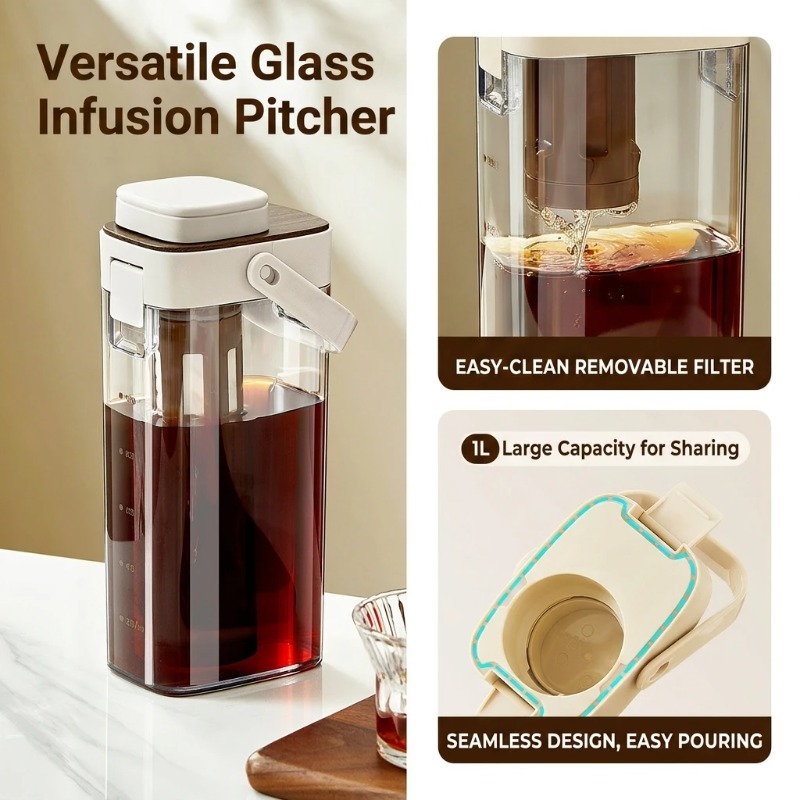 Cold Brew Coffee Pitcher Leak  - огляд і ціна Coffee Tea Brew