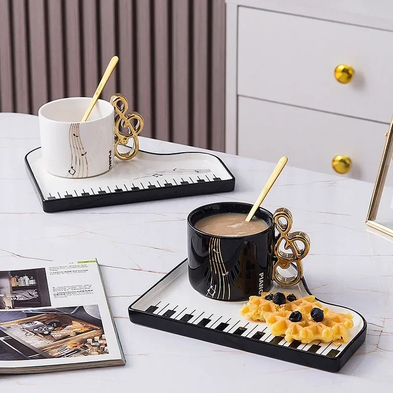 200ml Creative Piano Coffee Mu - огляд і ціна Coffee Tea Spoon