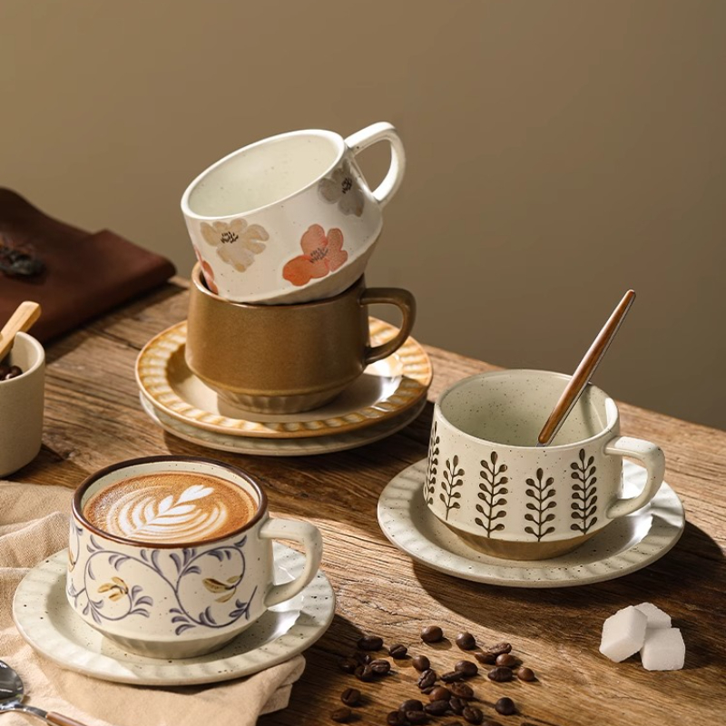 Retro Ceramic Cup Coarse Potte - огляд і ціна Tea Coffee Pot Set