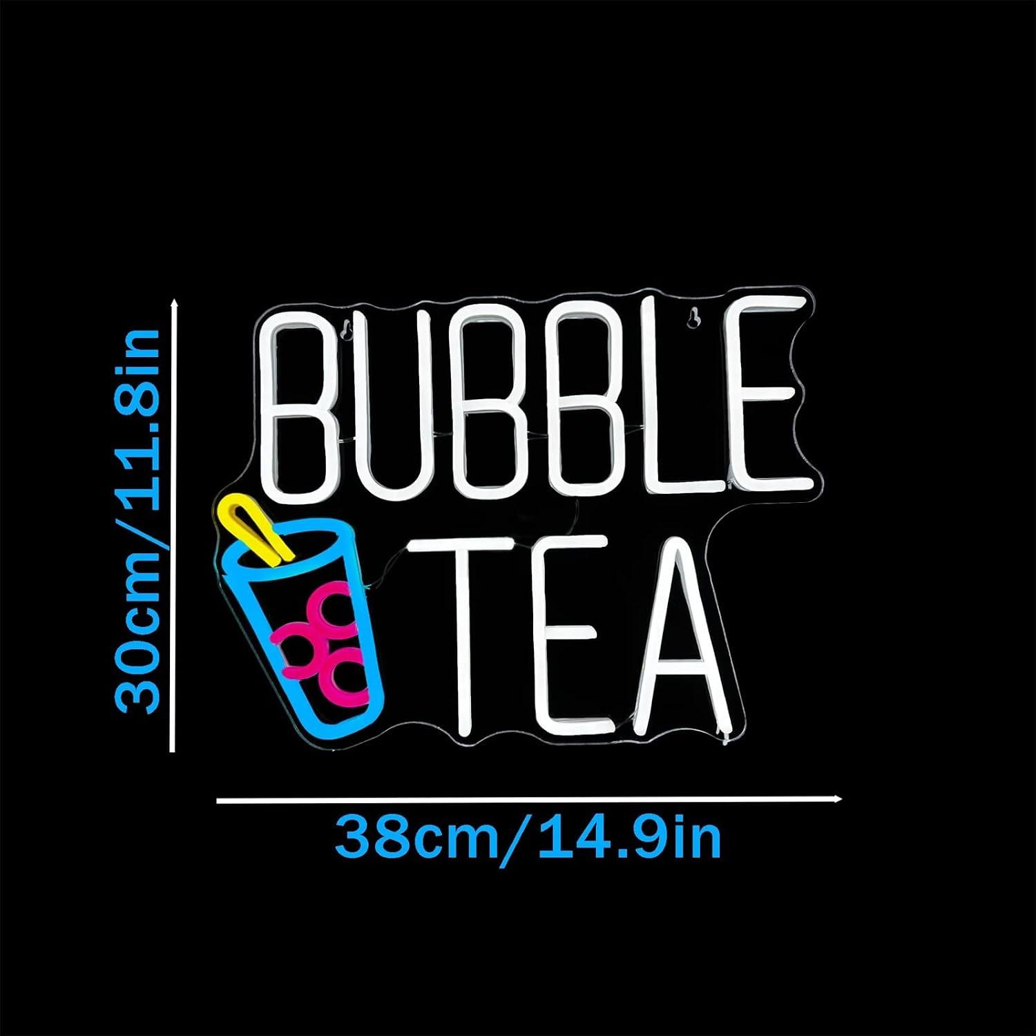 Bubble Tea Neon Sign Dimmable  - огляд і ціна Coffee Tea Neon Sign