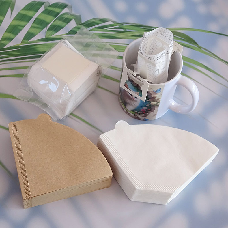 50pcs/set Log Pulp Paper Coffe - огляд і ціна Coffee Tea Infusion