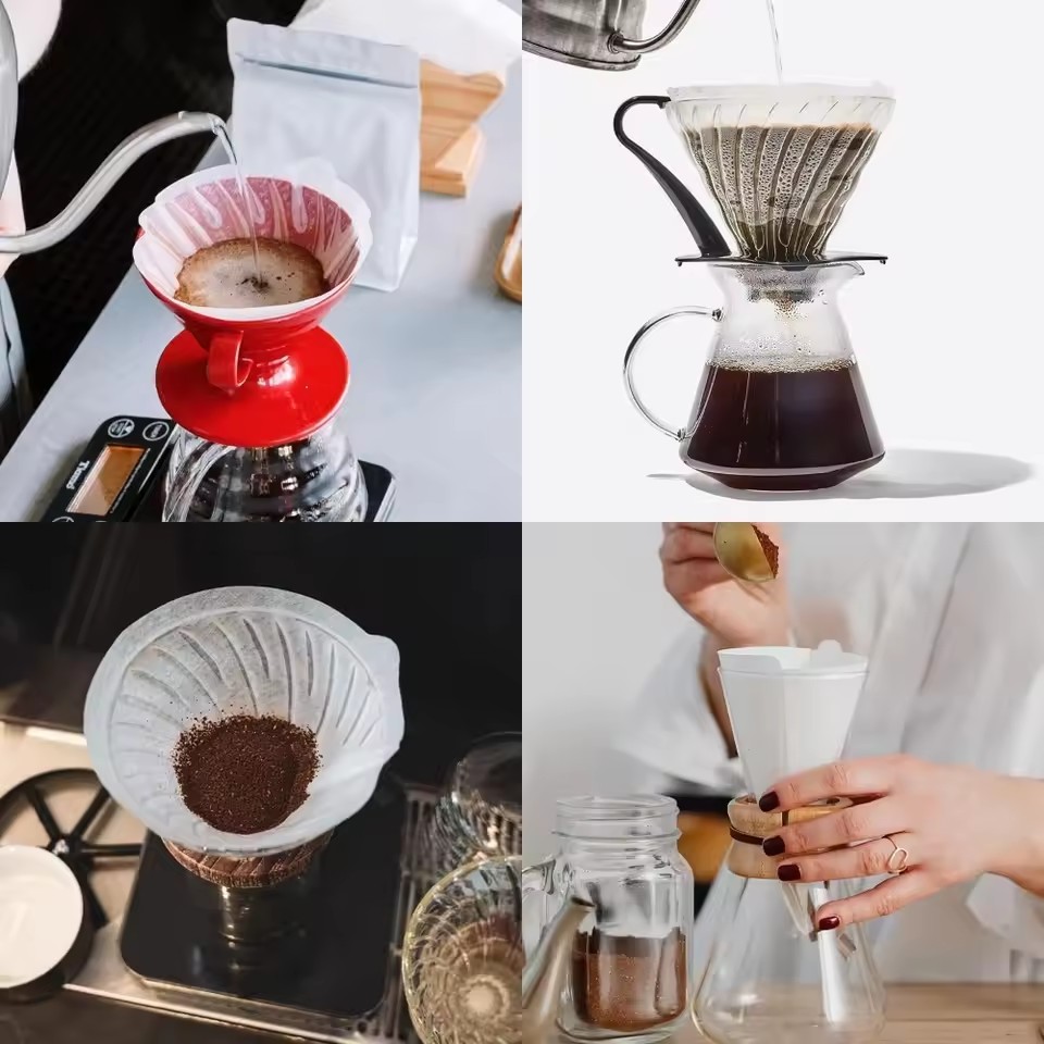 50pcs/set Log Pulp Paper Coffe - огляд і ціна Coffee Tea Infusion
