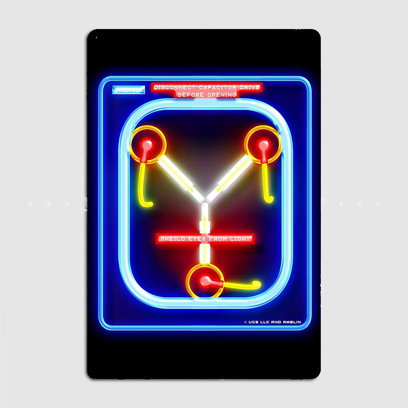 Back To The Future Neon Flux C - огляд і ціна Coffee Tea Neon Sign