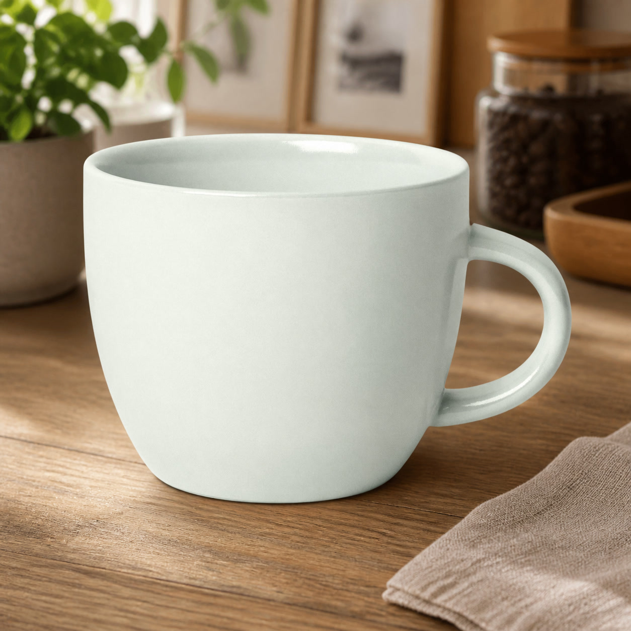 16oz Light Green Stoneware Ave - огляд і ціна Coffee Tea Green