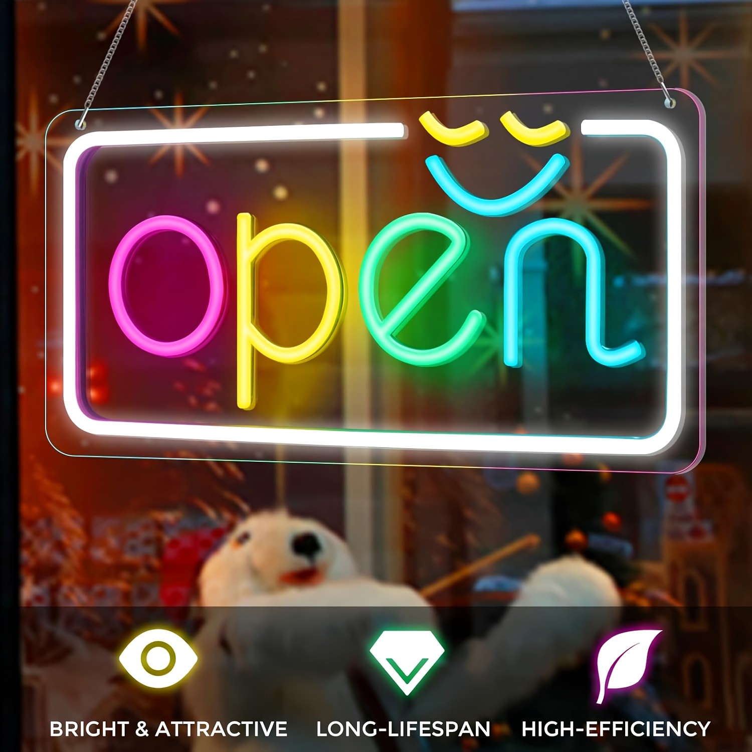 1Pc Led Neon Open Sign Bright  - огляд і ціна Coffee Tea Neon Sign