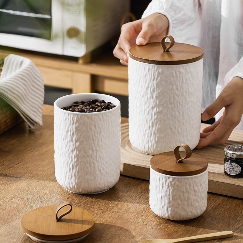 Rock Patterned Ceramic Storage - огляд і ціна Coffee Tea Sugar Container Set