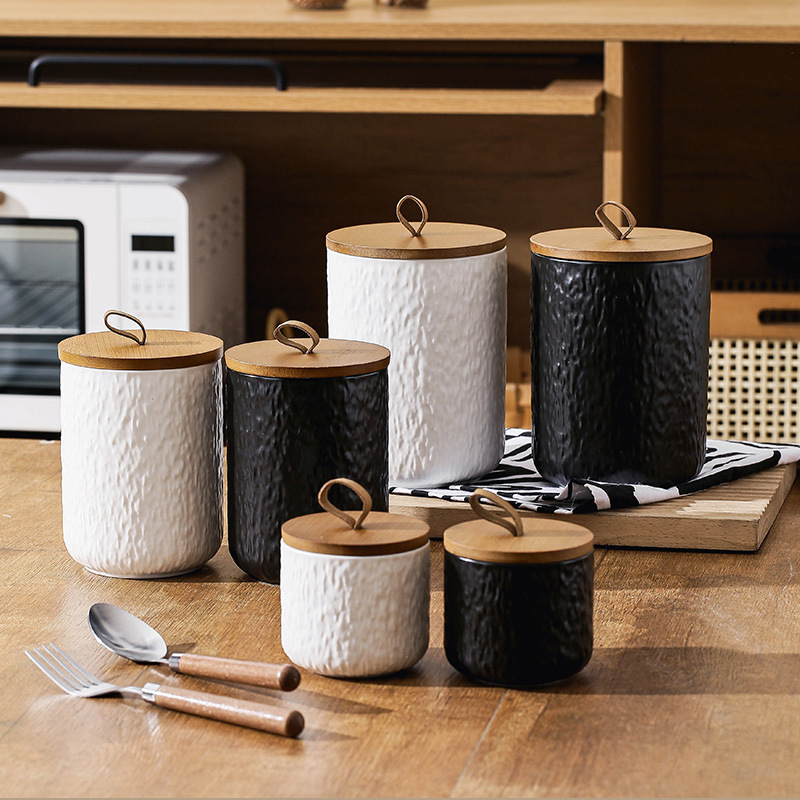 Rock Patterned Ceramic Storage - огляд і ціна Coffee Tea Sugar Container Set