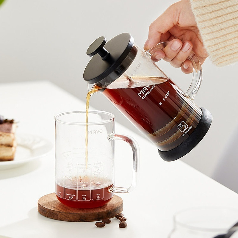 MAVO French Press Coffee Maker - огляд і ціна Coffee Tea Brew
