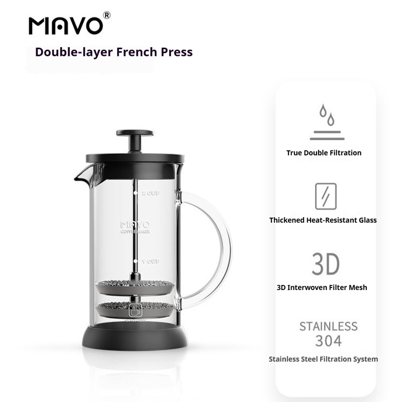 MAVO French Press Coffee Maker - огляд і ціна Coffee Tea Brew