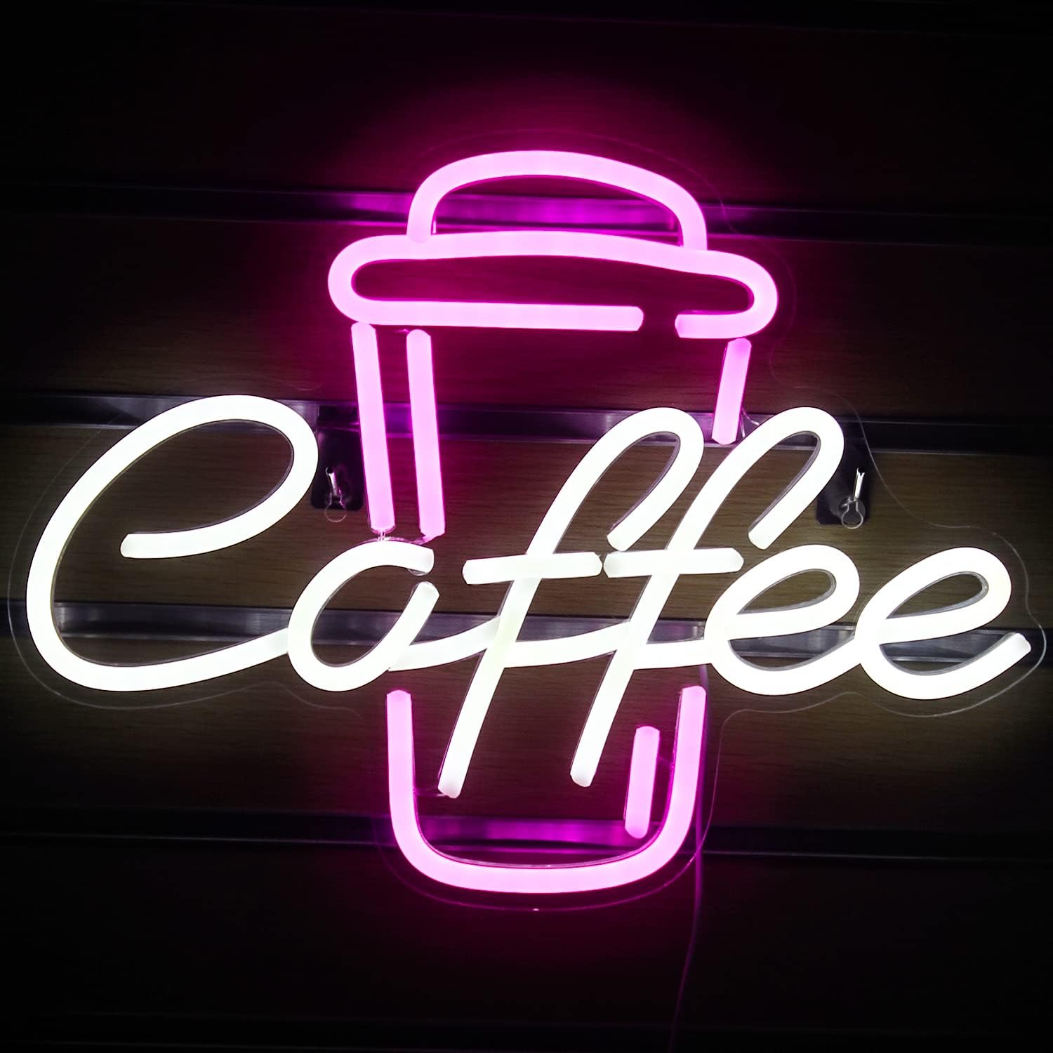 Coffee Cup Pink White Neon Sig - огляд і ціна Coffee Tea Neon Sign