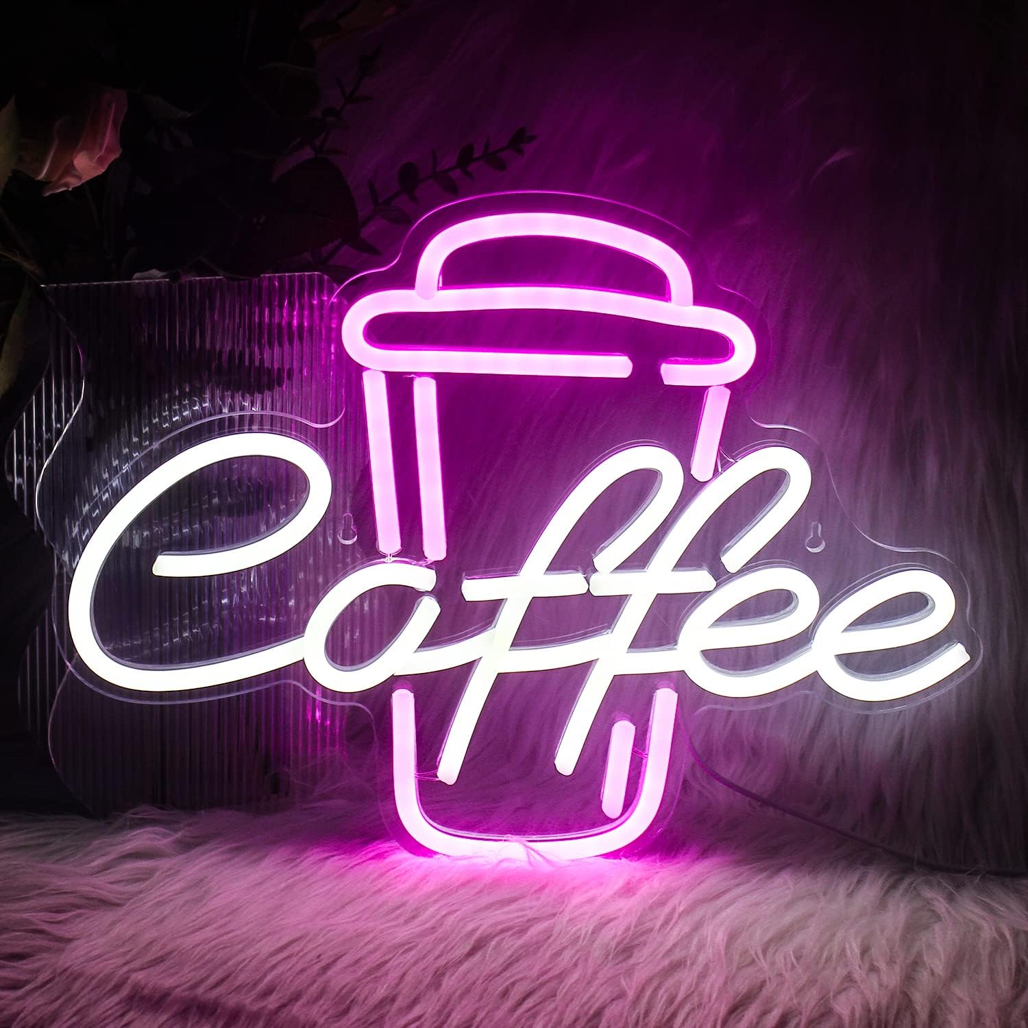 Coffee Cup Pink White Neon Sig - огляд і ціна Coffee Tea Neon Sign