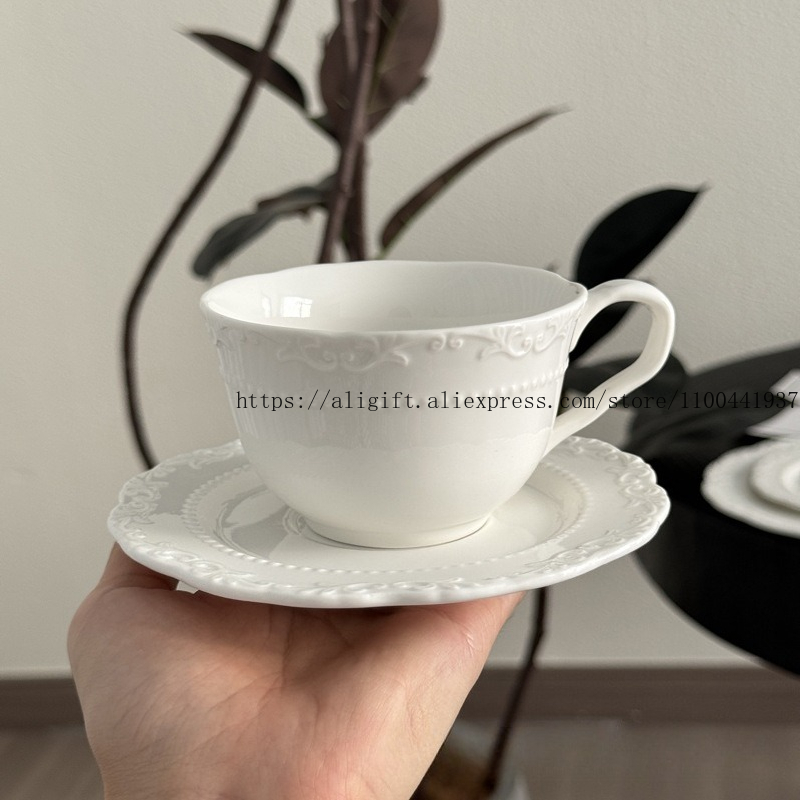 French Light Luxury Embossed F - огляд і ціна Tea Coffee Pot Set