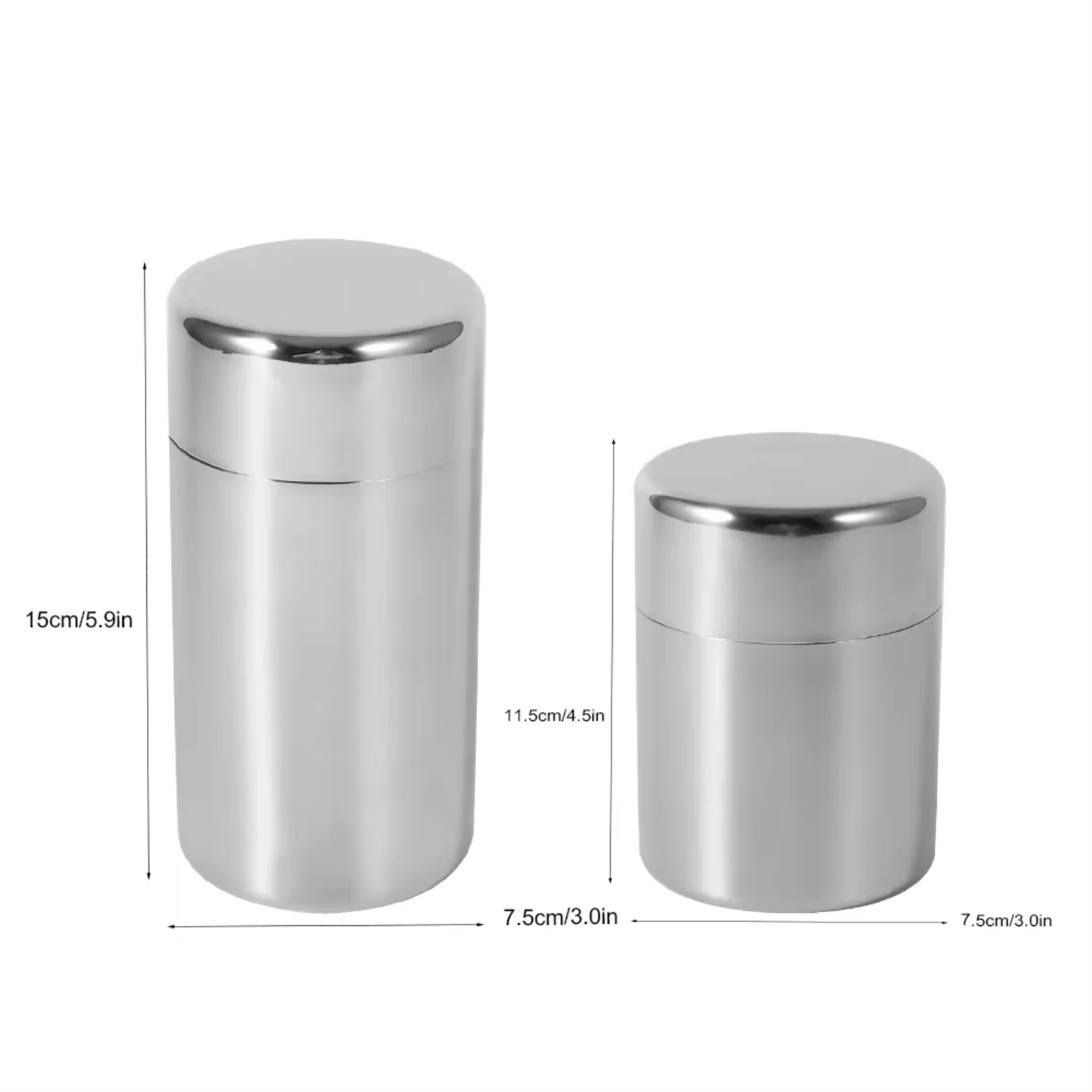 Stainless Steel Tea Leaf Tins  - огляд і ціна Coffee Tea Sugar Container Set