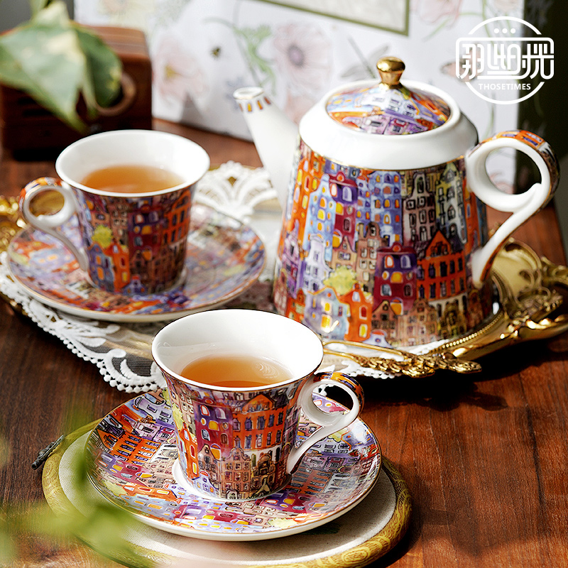 Exquisite high-end English aft - огляд і ціна Tea Coffee Pot Set
