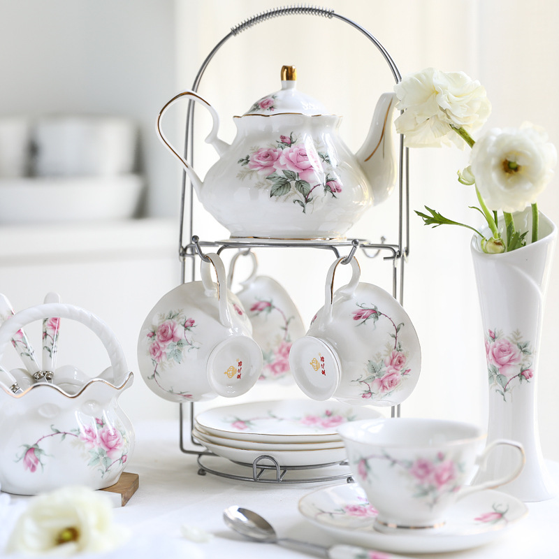 Ceramic coffee set European cu - огляд і ціна Tea Coffee Pot Set
