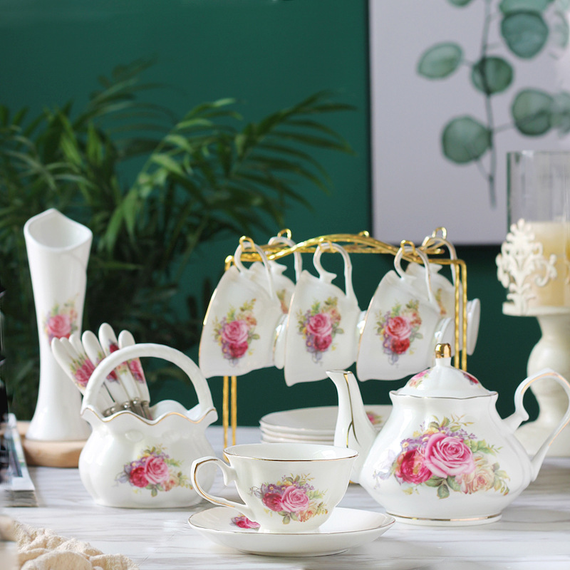 Ceramic coffee set European cu - огляд і ціна Tea Coffee Pot Set