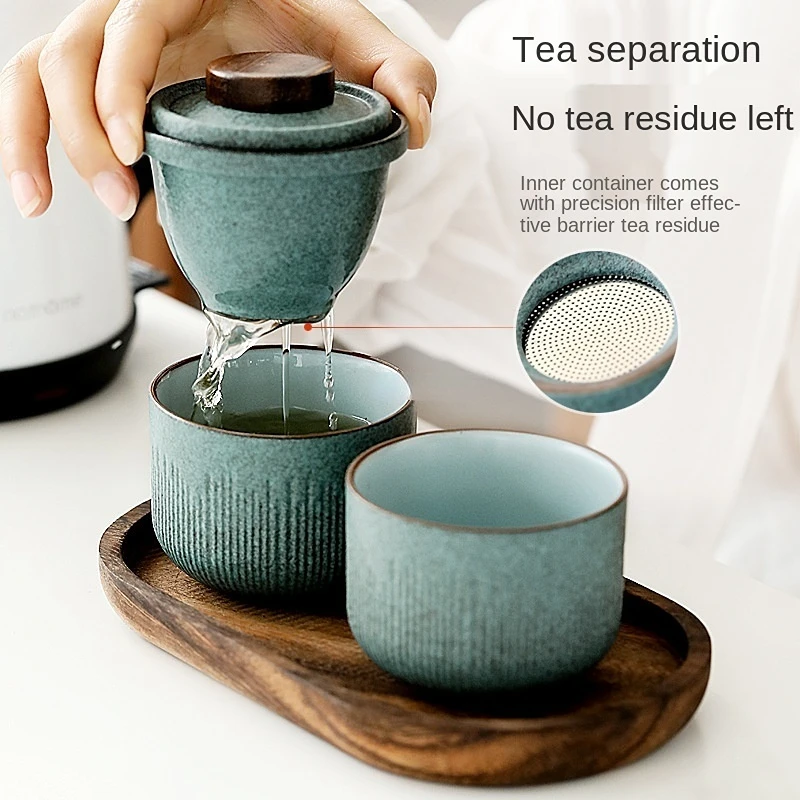 Travel Kung Fu Tea Set Outdoor - огляд і ціна Tea Coffee Pot Set