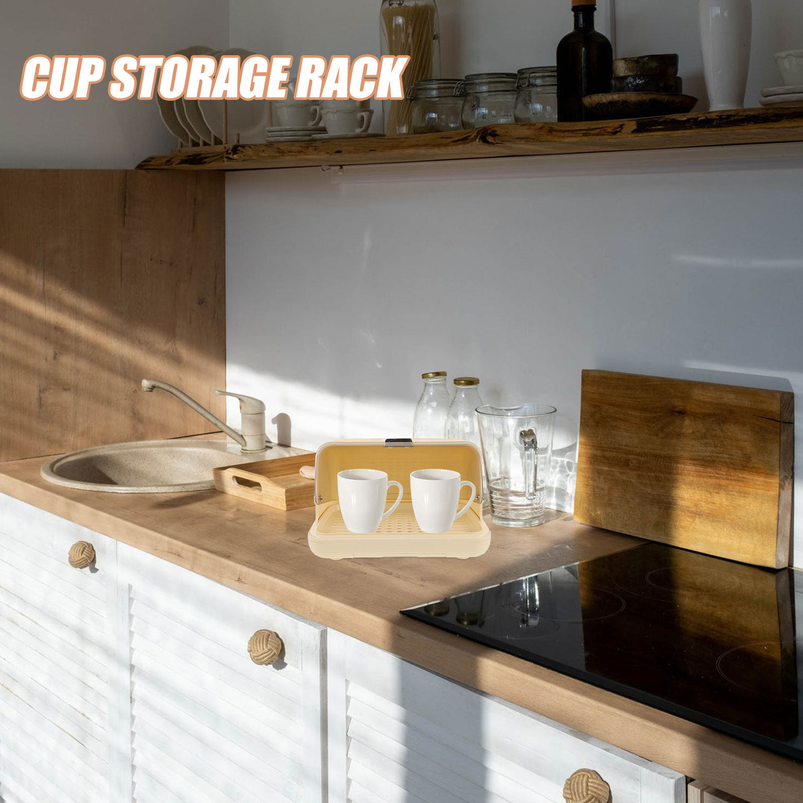 Cup Storage Organizer Box Desk - огляд і ціна Coffee And Tea Glass