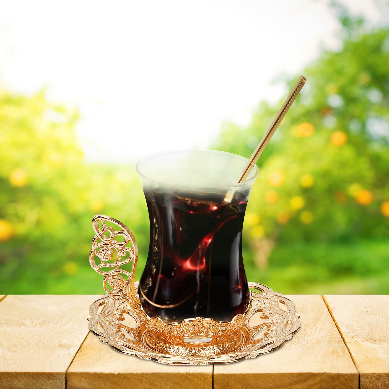 1Set Glass Coffee Cup Set Prem - огляд і ціна Coffee Tea Spoon