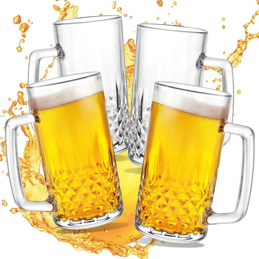 20 oz Heavy Glass Mugs Set of  - огляд і ціна Coffee Tea Or